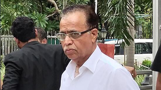 Supertech's chairman and owner RK Arora at Patiala House Court in New Delhi on Wednesday. (PTI)