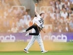England's Johnny Bairstow carries a Just Stop Oil protester off the pitch during day one of the second Ashes Test. England's Johnny Bairstow carries a Just Stop Oil protester off the pitch during day one of the second Ashes Test.