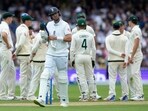 Stuart Broad reacts as he walks off the field after losing his wicket during the third day of the second Ashes Test match between England and Australia Stuart Broad reacts as he walks off the field after losing his wicket during the third day of the second Ashes Test match between England and Australia