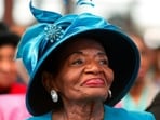 Christine King Farris, sister of Martin Luther King, Jr., is seen.