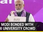 How Modi Bonded With Delhi University Crowd How Modi Bonded With Delhi University Crowd