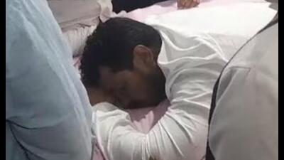 A bullet had grazed Aazad’s abdomen when unidentified assailants opened fire at his car in Saharanpur district’s Deoband on Wednesday. (Sourced) A bullet had grazed Aazad’s abdomen when unidentified assailants opened fire at his car in Saharanpur district’s Deoband on Wednesday. (Sourced)