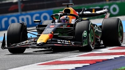 Red Bull Racing's Dutch driver Max Verstappen drives during the first practice session at the Red Bull race track in Spielberg (AFP) Red Bull Racing's Dutch driver Max Verstappen drives during the first practice session at the Red Bull race track in Spielberg (AFP)