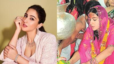 Actor Sara Ali Khan recently visited Ujjain Mahakaleshwar temple.