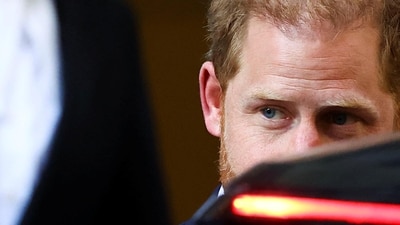 Britain's Prince Harry, Duke of Sussex, departs the Rolls Building of the High Court in London, Britain. (Reuters)