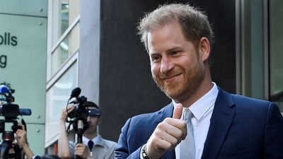 Britain's Prince Harry, Duke of Sussex. (REUTERS)