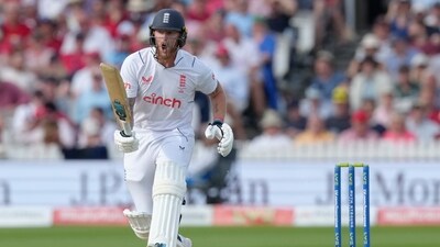 Captaion Ben Stokes and Harry Brook then saw England through to the end of the day. (AP) Captaion Ben Stokes and Harry Brook then saw England through to the end of the day. (AP)