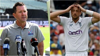 Ricky Ponting criticised Ollie Robinson yet again, this time for his bowling in the 2nd Test so far (File/ECB) Ricky Ponting criticised Ollie Robinson yet again, this time for his bowling in the 2nd Test so far (File/ECB)