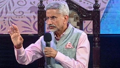 Kolkata: External Affairs Minister S. Jaishankar speaks during the 'Shyama Prasad Lecture: New India and the World', in Kolkata, Friday, June 30, 2023. (PTI Photo) (PTI06_30_2023_000307A) (PTI)