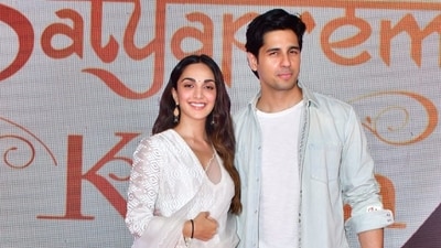 Sidharth Malhotra had joined Kiara Advani at Satyaprem Ki Katha screening on Wednesday. (Varinder Chawla)