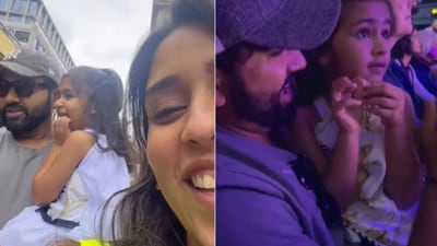 The image shows Rohit Sharma with his daughter Samaira. (Instagram/@rohitsharma45)
