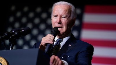 President Joe Biden speaks about student loan debt relief at Delaware State University. (AP) President Joe Biden speaks about student loan debt relief at Delaware State University. (AP)
