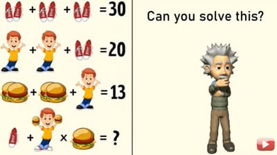 Do you think you can solve this maths puzzle? (YouTube/@Puzzle Adda)