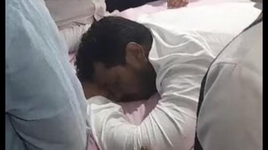 A bullet had grazed Aazad’s abdomen when unidentified assailants opened fire at his car in Saharanpur district’s Deoband on Wednesday. (Sourced)