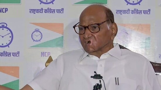 Nationalist Congress Party (NCP) chief Sharad Pawar. (ANI)