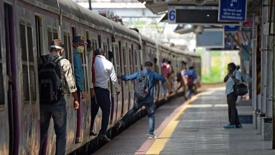 The woman boarded the Churchgate-bound train at the Charni Road station.