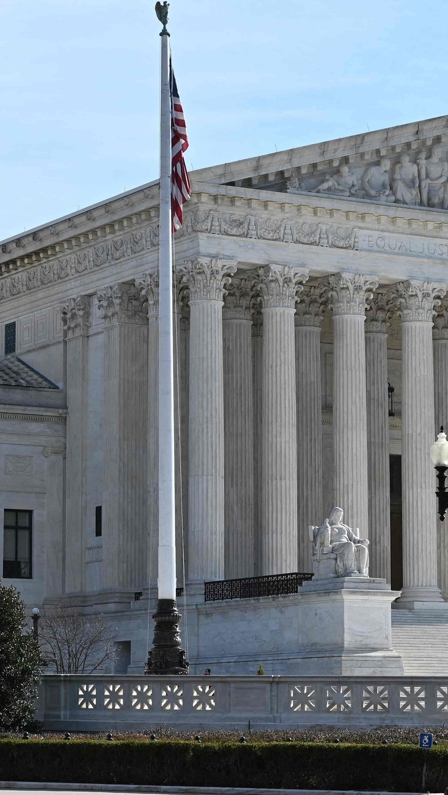 The US Supreme Court in Washington, DC. (Photo by Daniel SLIM/AFP)