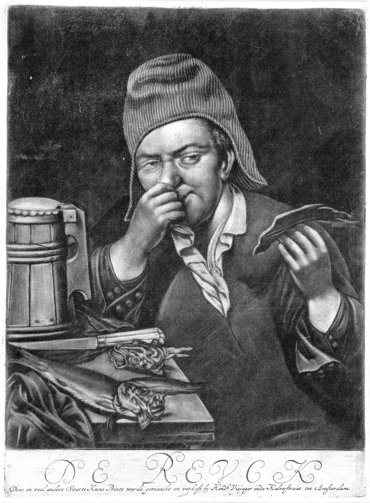 A depiction of smell in a Dutch painting from 1680. (Rijksmuseum Amsterdam) A depiction of smell in a Dutch painting from 1680. (Rijksmuseum Amsterdam)