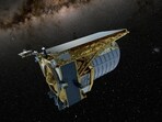 An artist's concept shows the Euclid space telescope, built by the European Space Agency (ESA) that is set to be launched by a SpaceX Falcon 9 rocket, in operation, in this undated handout image. (via Reuters)