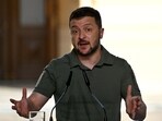 Ukraine's president Volodymyr Zelensky
