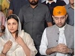 Parineeti Chopra and Raghav Chadha at Golden Temple in Amritsar. Parineeti Chopra and Raghav Chadha at Golden Temple in Amritsar.