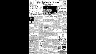 HT This Day: July 2, 1962 -- Dr B. C. Roy and P. D. Tandon dead HT This Day: July 2, 1962 -- Dr B. C. Roy and P. D. Tandon dead