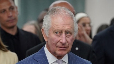 King Charles III during a special industry showcase event hosted by the British Fashion Council (BFC) at 180 Studios, London. (Reuters)