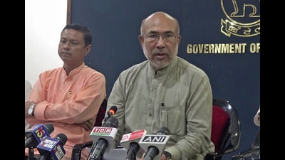Chief minister N Biren Singh (ANI) Chief minister N Biren Singh (ANI)