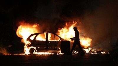 France deployed 45,000 police officers on Saturday to quell violence over the death of a 17-year-old, killed during a traffic stop in a Paris suburb on June 27. (AFP) France deployed 45,000 police officers on Saturday to quell violence over the death of a 17-year-old, killed during a traffic stop in a Paris suburb on June 27. (AFP)