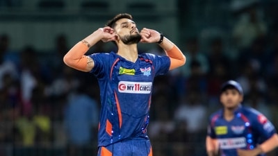 Naveen-ul-Haq in action during IPL 2023 (AP) Naveen-ul-Haq in action during IPL 2023 (AP)