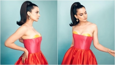 Actor Kangana Ranaut attended the success bash of Nawazuddin Siddiqui and Avneet Kaur-starrer Tiku Weds Sheru last night. Kangana chose a glamorous strapless dress for the occasion and dropped the photos with the caption, "Mom said there is a time to play, and there is a time to study ha ha my saying is there is a time to work, and there is a time to party...Especially when @manikarnikafilms first production becomes a super hit, it's time for a grand party." Scroll through to see her pictures below. Actor Kangana Ranaut attended the success bash of Nawazuddin Siddiqui and Avneet Kaur-starrer Tiku Weds Sheru last night. Kangana chose a glamorous strapless dress for the occasion and dropped the photos with the caption, "Mom said there is a time to play, and there is a time to study ha ha my saying is there is a time to work, and there is a time to party...Especially when @manikarnikafilms first production becomes a super hit, it's time for a grand party." Scroll through to see her pictures below. 