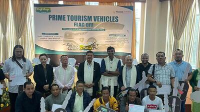 Meghalaya CM Sangma launched a fleet of 16 Toyota ‘Innova’s as part of the Prime Tourism Vehicles scheme for tour operators and individuals (HT Photo) Meghalaya CM Sangma launched a fleet of 16 Toyota ‘Innova’s as part of the Prime Tourism Vehicles scheme for tour operators and individuals (HT Photo)