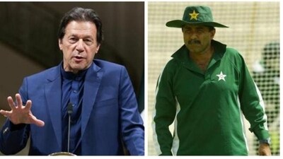 Imran Khan and Javed Miandad. (Reuters/Getty)