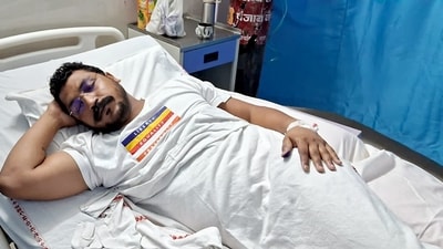 Bhim Army chief Chandrashekhar Azad admitted at SBD Hospital after he was allegedly shot at by armed assailants, in Saharanpur. (ANI file) Bhim Army chief Chandrashekhar Azad admitted at SBD Hospital after he was allegedly shot at by armed assailants, in Saharanpur. (ANI file)