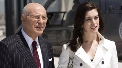 Alan Arkin, Anne Hathaway. (Image Credit: WARNER BROS./EVERETT) Alan Arkin, Anne Hathaway. (Image Credit: WARNER BROS./EVERETT)