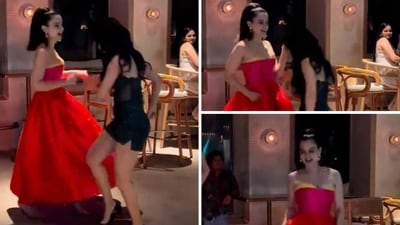 Kangana Ranaut and Avneet Kaur were spotted having a gala time at the Tiku weds Sheru success party. Kangana Ranaut and Avneet Kaur were spotted having a gala time at the Tiku weds Sheru success party.