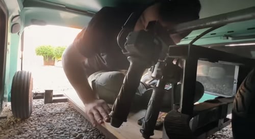 This is how it looks inside the car. (YouTube/Caramagheddon) This is how it looks inside the car. (YouTube/Caramagheddon)