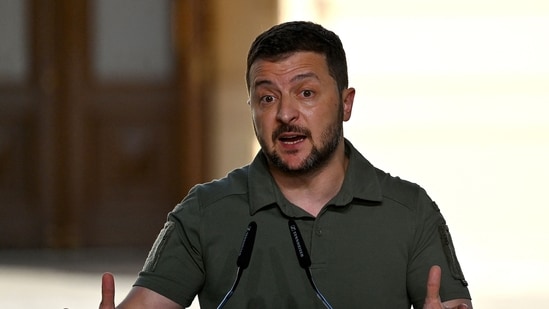 Ukraine's president Volodymyr Zelensky (AFP)