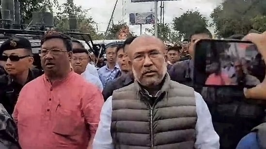 Manipur Chief Minister N. Biren Singh, in Imphal, Friday, June 30, 2023. (PTI)