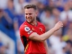 Watford's Tom Cleverley reacts during a Premier League game 