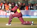 West Indies batsman Jason Holder in action during their WC Qualifier vs Zimbabwe West Indies batsman Jason Holder in action during their WC Qualifier vs Zimbabwe