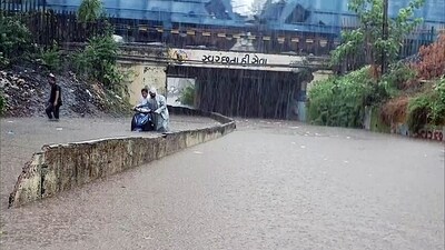 "The government is working hard to provide all possible help to the people affected by the flood-like situation in many places due to heavy rains in Gujarat. Talked to Chief Minister @Bhupendrabjp and got information about the situation. Teams of NDRF and SDRF as well as local administration are busy helping people in these areas. The central and state governments stand with the people in these difficult times," Shah tweeted. (ANI) "The government is working hard to provide all possible help to the people affected by the flood-like situation in many places due to heavy rains in Gujarat. Talked to Chief Minister @Bhupendrabjp and got information about the situation. Teams of NDRF and SDRF as well as local administration are busy helping people in these areas. The central and state governments stand with the people in these difficult times," Shah tweeted. (ANI)