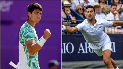 Novak Djokovic (R) is eyeing a record-equalling 8th title at Wimbledon 2023 (File) Novak Djokovic (R) is eyeing a record-equalling 8th title at Wimbledon 2023 (File)