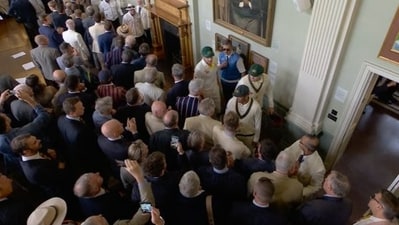 A never-before-scene footage of MCC members' exchange with Khawaja and Warner instantly went viral A never-before-scene footage of MCC members' exchange with Khawaja and Warner instantly went viral
