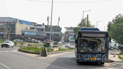 Gurugram, India-July 02, 2023: The accident spot at Atul Kataria chowk where a woman was severely injured after she allegedly got pushed out of a crowded and moving bus of Gurugram Metropolitan City Bus Limited on June 14, in Gurugram, India, on Sunday, 02 July 2023. (Photo by Parveen Kumar/Hindustnan Times)(Pic to go with Debashish Karmakar's story) Gurugram, India-July 02, 2023: The accident spot at Atul Kataria chowk where a woman was severely injured after she allegedly got pushed out of a crowded and moving bus of Gurugram Metropolitan City Bus Limited on June 14, in Gurugram, India, on Sunday, 02 July 2023. (Photo by Parveen Kumar/Hindustnan Times)(Pic to go with Debashish Karmakar's story)