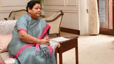 Manipur Governor Anusuiya Uikey (Twitter/@RajBhavManipur) Manipur Governor Anusuiya Uikey (Twitter/@RajBhavManipur)
