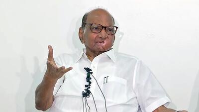 Mumbai, July 02 (ANI): Nationalist Congress Party (NCP) chief Sharad Pawar addresses a press conference on party leader Ajit Pawar joining the National Democratic Alliance (NDA) government and taking oath as Deputy Chief Minister of Maharashtra, in Mumbai on Sunday. (ANI Photo) (ANI) Mumbai, July 02 (ANI): Nationalist Congress Party (NCP) chief Sharad Pawar addresses a press conference on party leader Ajit Pawar joining the National Democratic Alliance (NDA) government and taking oath as Deputy Chief Minister of Maharashtra, in Mumbai on Sunday. (ANI Photo) (ANI)