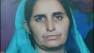 Paramjit Kaur, the woman, who was killed by her son, a drug addict. (HT Photo)