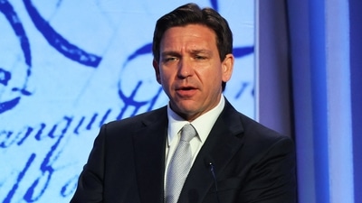 Ron DeSantis speaks during the Moms for Liberty Joyful Warriors national summit at the Philadelphia Marriott Downtown on June 30, 2023 in Philadelphia, Pennsylvania (Photo by Michael M. Santiago / GETTY IMAGES NORTH AMERICA / Getty Images via AFP) (Getty Images via AFP) Ron DeSantis speaks during the Moms for Liberty Joyful Warriors national summit at the Philadelphia Marriott Downtown on June 30, 2023 in Philadelphia, Pennsylvania (Photo by Michael M. Santiago / GETTY IMAGES NORTH AMERICA / Getty Images via AFP) (Getty Images via AFP)