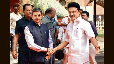 Tamil Nadu governor RN Ravi on June 29 ordered dismissal of minister V Senthil Balaji from the Council of ministers. (ANI) Tamil Nadu governor RN Ravi on June 29 ordered dismissal of minister V Senthil Balaji from the Council of ministers. (ANI)